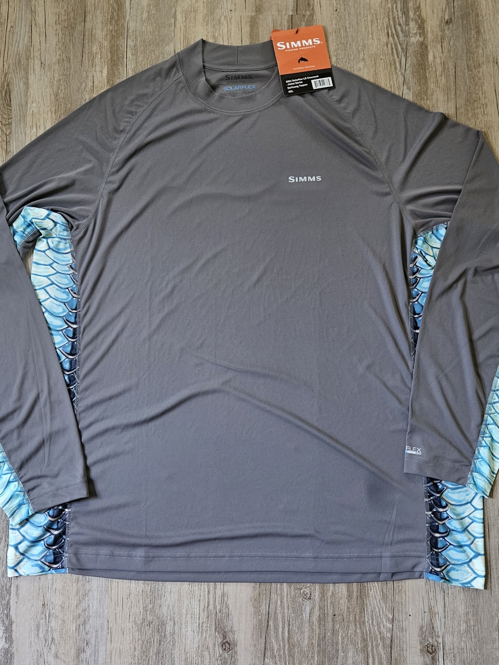 NWT Simms Solarflex LS Crewneck Deyoung Tarpon Long Sleeve Performance Shirt XXL